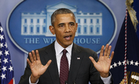 US-Präsident Barack Obama forderte den Kongress zur Kooperation auf, um schärfere Waffengesetze durchzusetzen.
