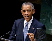Vor schwierigen Entscheidungen. US-Präsident Barack Obama stimmt die Welt auf die kommenden Auseinandersetzungen ein.