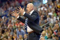 Die Serie hält. Alba Berlins Trainer Sasa Obradovic, hier in Zagreb, freut es, dass seine Basketballer seit acht Spielen ungeschlagen sind.