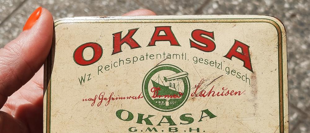 Original Okasa-Dose aus dem privaten Schatz der Kolumnistin.