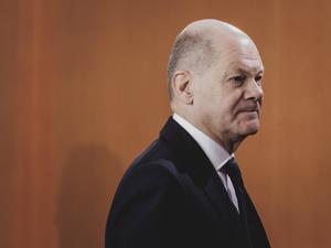 Bundeskanzler Olaf Scholz (SPD) vor einer Kabinettssitzung.