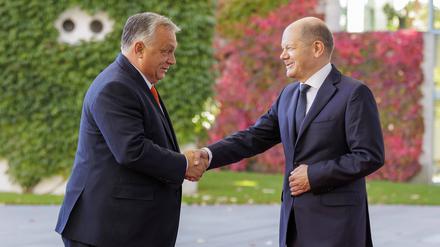 Olaf Scholz empfängt Ungarns Präsident Orban in Berlin.