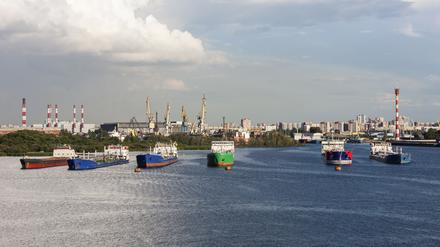 Öltanker im Hafen von Sankt Petersburg (Archivbild).