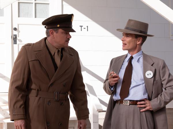 Matt Damon und Cillian Murphy in „Oppenheimer“.