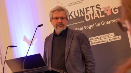 Minister Axel Vogel beim Zukunftsdialog in Frankfurt (Oder).