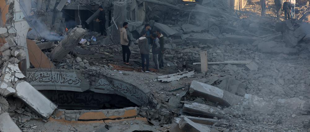 Ein durch Israel zerstörtes Krankenhaus im Gazastreifen. 