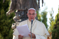 Der Papst während einer Ansprache in der mittelitalienischen Region Molise am Wochenende