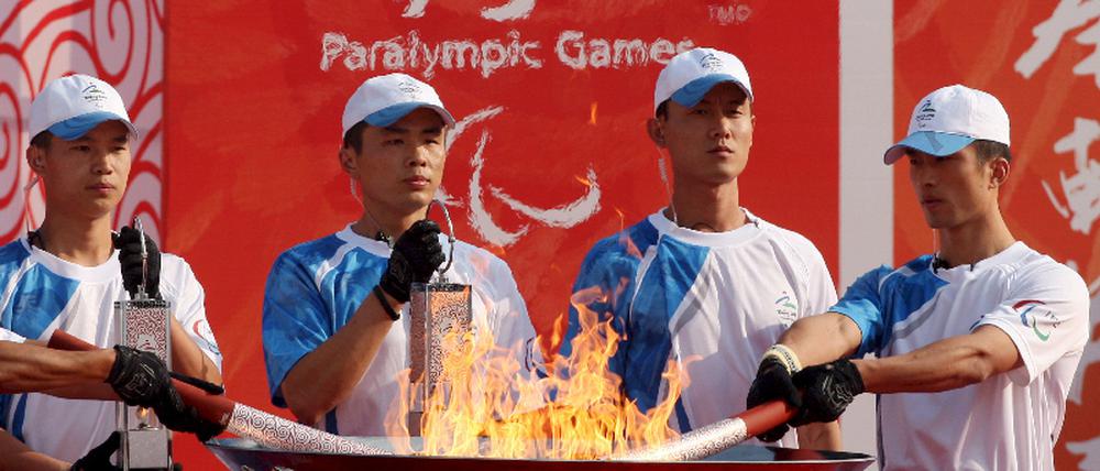 Paralympics 2008 Peking - Fackellauf