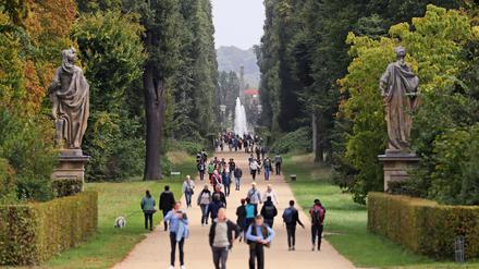 Der Park Sanssouci gehört zu den Touristenmagneten in Potsdam. 