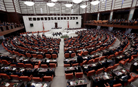 Das türkische Parlament in Anakara.
