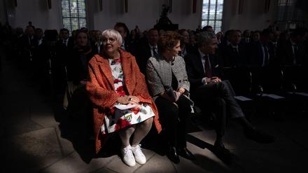  Claudia Roth – hier bei einem Festakt in der Frankfurter Paulskirche – schlug bei einer jüdischen Veranstaltung Protest entgegen. 