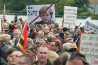 Pegida-Kundgebung Ende Mai in Dresden