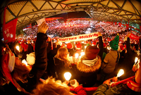 Das Weihnachtssingen im Stadion An der Alten Försterei ist längst Kult.