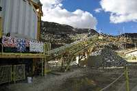 Die Mine "San Rafael" in Peru kooperiert mit Minespider.