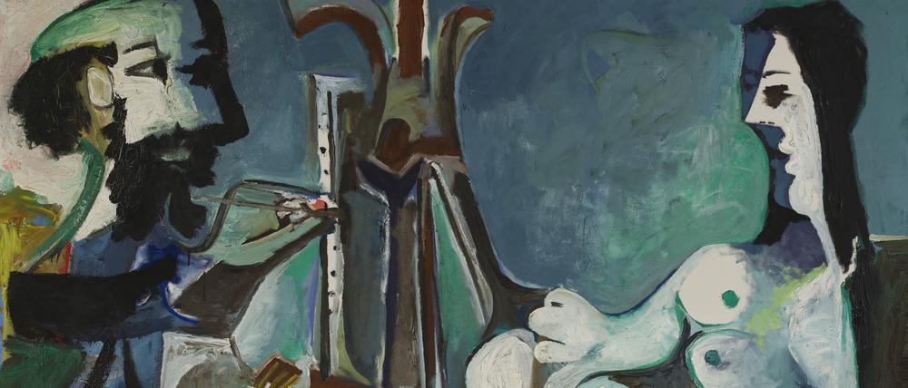 „Der Maler und sein Modell“ von Pablo Picasso aus dem Jahr 1963.
