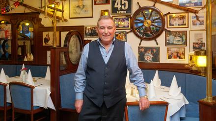 Pietro Piredda feiert das 50-jährige Bestehen seines italienischen Restaurants "Il Porto" in Westend. Es ist das Stammlokal von Hertha BSC.