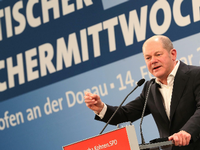 Neuer kommissarischer SPD-Chef beim Aschermittwoch: Olaf Scholz wirbt in Vilshofen für die große Koalition.