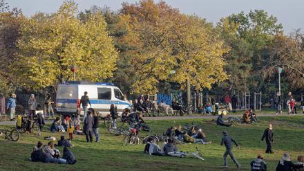 Polizeieinsatz im Görlitzer Park, Kreuzberg. (Symbolbild)