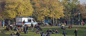 Polizeieinsatz im Görlitzer Park, Kreuzberg. (Symbolbild)