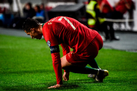Das Aus. Cristiano Ronaldo verletzte sich schon früh im Spiel seiner Portugiesen gegen Serbien.