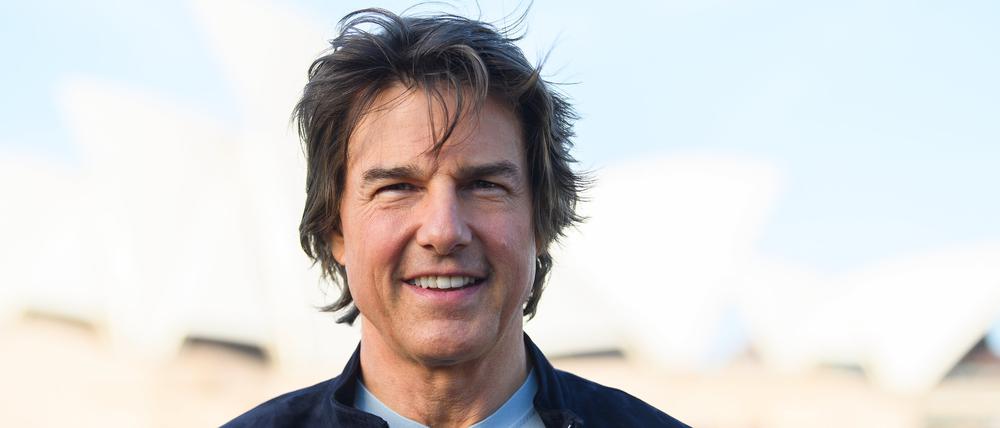 Tom Cruise, Hauptdarsteller von  „Mission Impossible – Dead Reckoning Teil eins“, aufgenommen bei einem Fototermin zu seinem Film.
