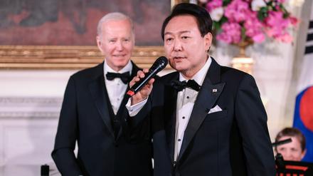 US-Präsident Joe Biden empfängt seinen südkoreanischen Amtskollegen Yoon Suk-yeol im Weißen Haus.