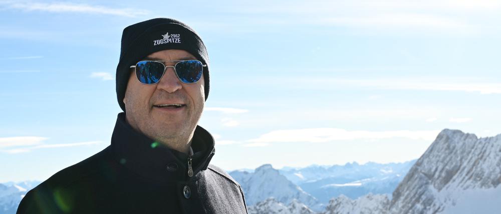 Fühlt sich in den Bergen wohl: der bayerische Ministerpräsident Markus Söder (CSU).