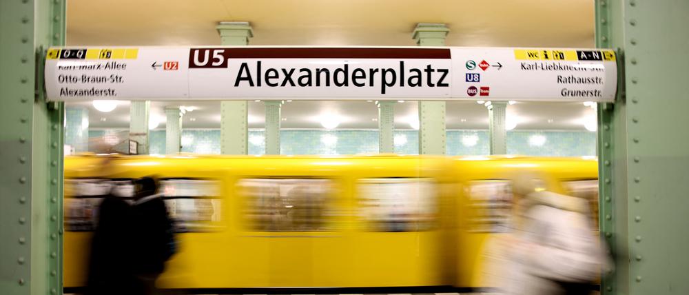 Am Alexanderplatz gab es am Sonntagabend einen Unfall.