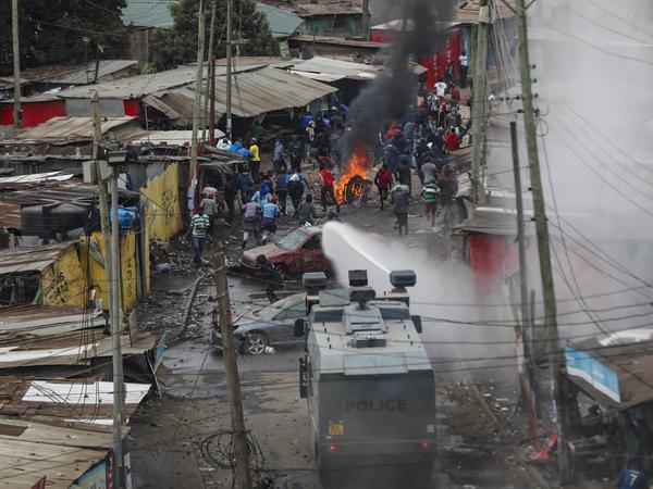Zusammenstöße in Nairobis Stadtteil Kibera.