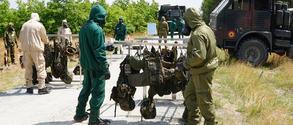 Die Nato-Staaten proben den Ernstfall. Militär und Katastrophenschutz simulierten bei der Übung Platinum Mask 2023 einen feindlichen Angriff mit einer dreckigen Bombe.