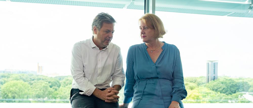 Bundeswirtschaftsminister Robert Habeck und Familienministerin Lisa Paus (Grüne).