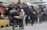 Flüchtlinge in Griechenland.