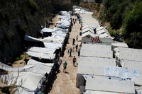 Ein Flüchtlingslager auf der griechischen Insel Chios.