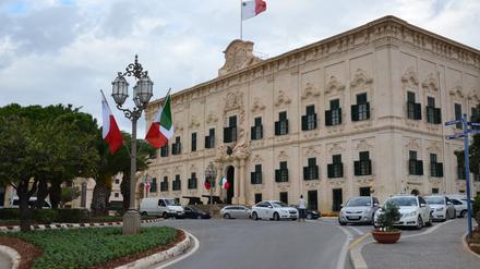 Blick auf den Kastilienpalast aus dem 16. Jahrhundert, heute der Regierungssitz in Malta. In Malta können künftig auch Jugendliche ab 16 Jahren Bürgermeister werden. 