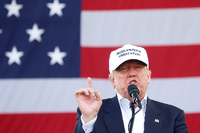 Donald Trump bei einem Wahlkampfevent in Miami, Florida.