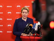 Berliner SPD will Koalition mit der CDU : Giffey „zutiefst davon überzeugt, dass dieser Weg richtig ist“