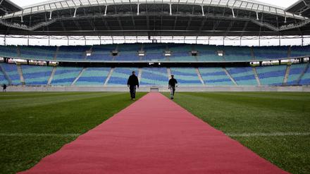 Roter Teppich zur Auslosung der FIFA Fussball-Weltmeisterschaft 2006