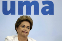 Dilma Rousseff steht unter Druck - die Regierungskoalition ist geplatzt und sie befürchtet einen Staatsstreich.