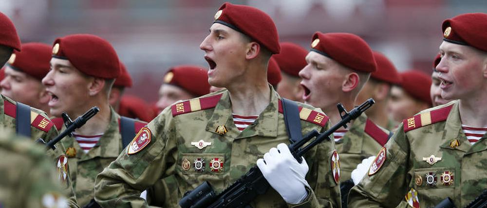 Die Nationalgarde gehört zum Innenministerium und soll das Regime von Wladimir Putin sichern.