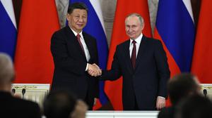 Wladimir Putin und sein chinesischer Gast Xi Jinping.