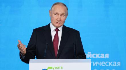 Russlands Präsident Wladimir sendet 