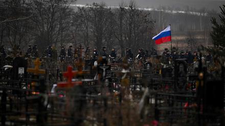 Beerdigung russischer Soldaten.