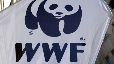 Das WWF-Logo ist auf einem Aufsteller zu sehen (Archivbild).