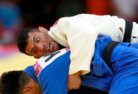 Schwere Lage. Judoka Saeid Mollaei aus dem Iran (oben).