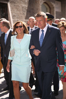 Rumäniens Staatspräsident Klaus Johannis und seine Frau Carmen besuchten im Juli die Salzburger Festspiele.