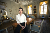 Sara Danius, die Ständige, inzwischen auch zurückgetretene Sekretärin der Schwedischen Akademie, der Jury für den Literatur-Nobelpreis, am Tag, als Bob Dylan den Literaturnobelpreis zugesprochen bekam.