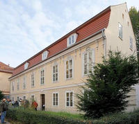 Blick aufs Schoeler-Schlösschen, älteste erhaltene Wohnhaus in Wilmersdorf.