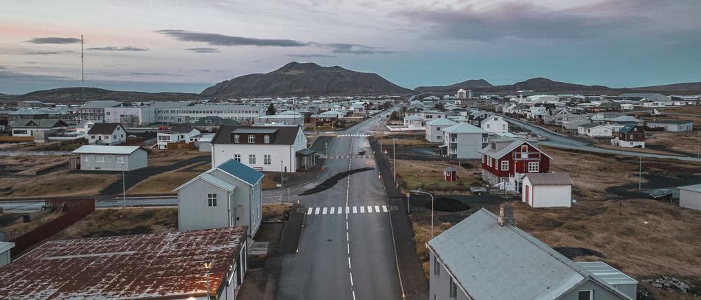 Die Stadt Grindavik in Island ist akut durch einen Vulkan bedroht.