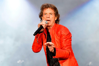 Mick Jagger ist auf der Bühne in seinem Element.