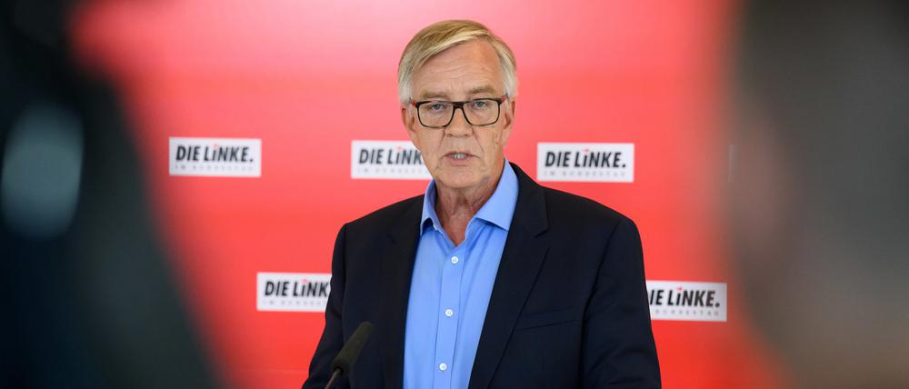 Er beschwört die Einigkeit: Dietmar Bartsch vor der Sitzung der Linksfraktion am Dienstag.